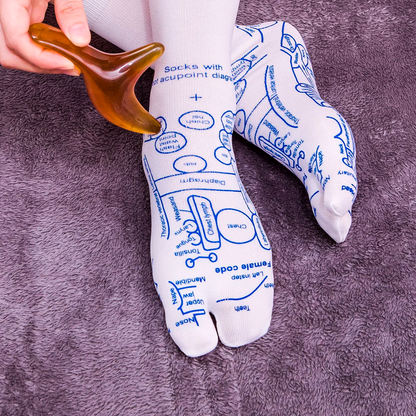 SAKURA™ Reflexology Socks + Massage Sticks